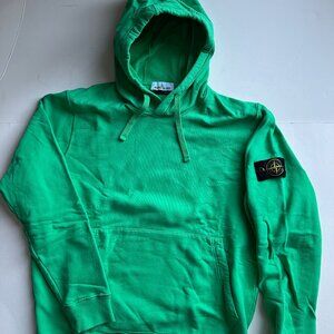 Stone Island Fleece Hoodie - Bright Green - Size XXL